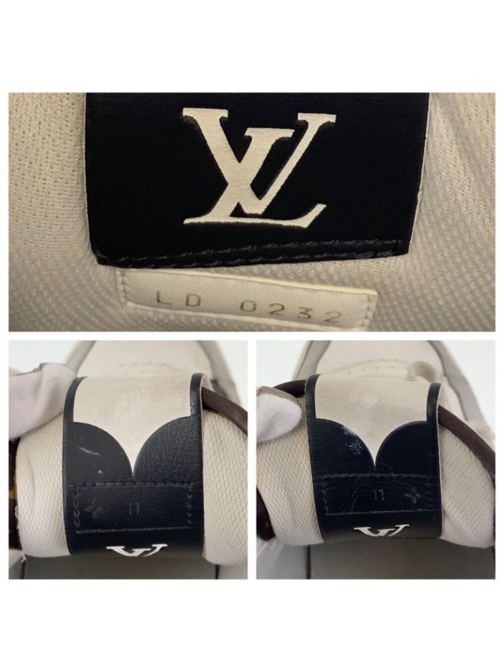 Louis Vuitton Charlie Line White Multicolor Leather Sneakers Low Cut - Picture 9 of 9